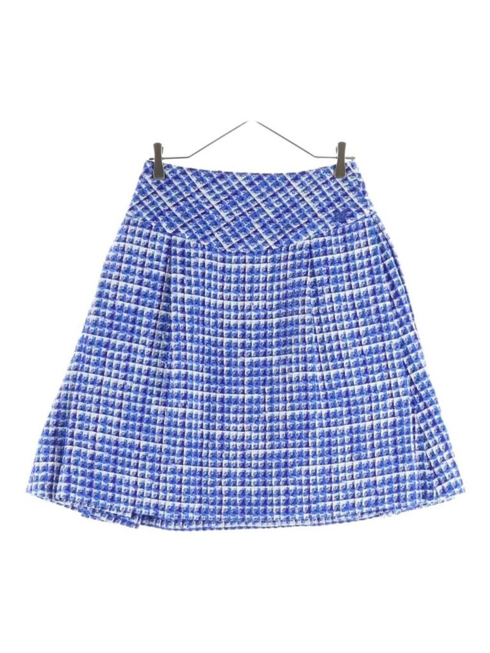 Chanel Tweed Skirt Blue